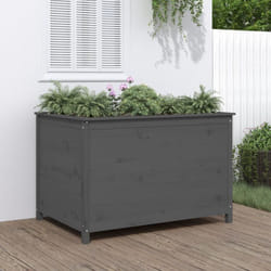 Vidaxl - Fioriera Rialzata Giardino Grigia 119,5x82,5x78cm Massello Pino