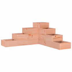 Fioriera Giardino 4 Ripiani 80,5x79x36cm Legno Massello Douglascod mxl 110143 - Vista aggiuntiva 2