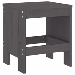 VidaXL 825340 sedia da esterno Terrazzo Legno di pino Grigio - Vista aggiuntiva 6