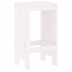 Sgabelli da Bar 2 pz Bianchi 40x36x75 cm Legno Massello di Pinocod mxl 127817 - Vista aggiuntiva 3