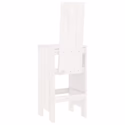 VidaXL 825353 sedia da esterno Terrazzo Legno di pino Bianco - Vista aggiuntiva 5
