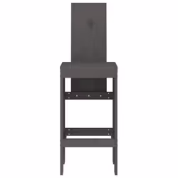 VidaXL 825354 sedia da esterno Terrazzo Legno di pino Grigio - Vista aggiuntiva 4