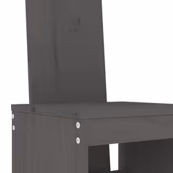 VidaXL 825354 sedia da esterno Terrazzo Legno di pino Grigio - Vista aggiuntiva 7