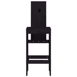 VidaXL 825356 sedia da esterno Terrazzo Legno di pino Nero - Vista aggiuntiva 4