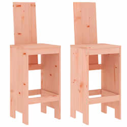 Sgabelli da Bar 2 pz 40x42x120 cm in Legno Massello di Douglascod mxl 103949 - Vista aggiuntiva 2
