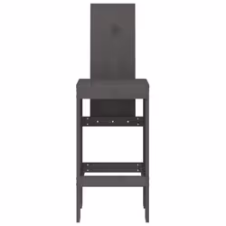 VidaXL 825361 sedia da esterno Terrazzo Legno di pino Grigio - Vista aggiuntiva 4