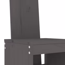 VidaXL 825361 sedia da esterno Terrazzo Legno di pino Grigio - Vista aggiuntiva 7