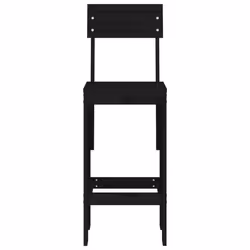 VidaXL 825363 sedia da esterno Terrazzo Legno di pino Nero - Vista aggiuntiva 4