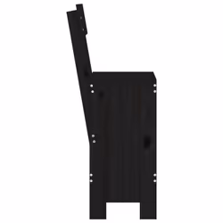 VidaXL 825363 sedia da esterno Terrazzo Legno di pino Nero - Vista aggiuntiva 5