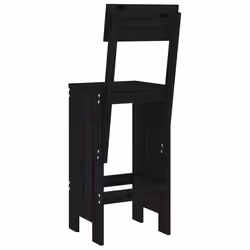VidaXL 825363 sedia da esterno Terrazzo Legno di pino Nero - Vista aggiuntiva 6