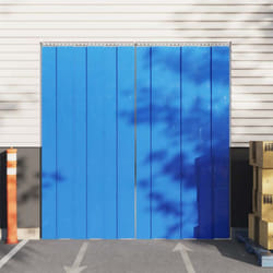 Tenda per Porte Blu 200 mm x 1,6 mm 10 m in pvc