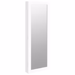 Armadio Portagioie con Specchio a Muro Bianco 37,5x10x106 cmcod mxl 95617 - Vista aggiuntiva 2
