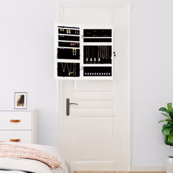 Armadio Portagioie a Specchio con Luci LED a Parete Biancocod mxl 118272 - Vista aggiuntiva 3