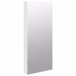 Armadio Portagioie a Specchio con Luci LED a Parete Biancocod mxl 94369 - Vista aggiuntiva 2