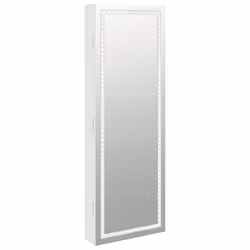 Armadio Portagioie a Specchio con Luci LED a Parete Biancocod mxl 118296 - Vista aggiuntiva 2