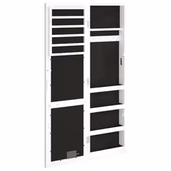 VidaXL 353253 armadio portagioie Bianco - Vista aggiuntiva 8