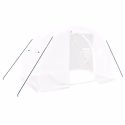 Serra con Telaio in Acciaio Bianco 6 m² 3x2x2 mcod mxl 73407 - Vista aggiuntiva 2