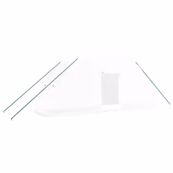 Serra con Telaio in Acciaio Bianco 12 m² 6x2x2,85 mcod mxl 79991 - Vista aggiuntiva 2
