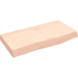 Ripiano a Parete, Mobile Moderno 60x30x6 cm Legno Massello Rovere Non Trattato Vidaxl 6853