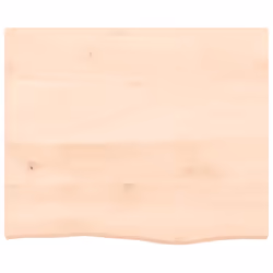 Ripiano a Parete 60x50x2 cm Legno Massello Rovere Non Trattatocod mxl 104306 - Vista aggiuntiva 3