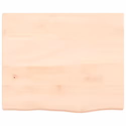 Ripiano a Parete 60x50x(2-4) cm Massello Rovere Non Trattatocod mxl 79800 - Vista aggiuntiva 3