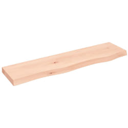 Ripiano a Parete, Mobile Moderno 80x20x4 cm Legno Massello Rovere Non Trattato Vidaxl 8768