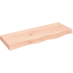 Ripiano a Parete, Mobile Moderno 80x30x6 cm Legno Massello Rovere Non Trattato Vidaxl 9041