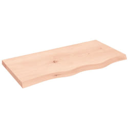 Ripiano a Parete, Mobile Moderno 80x40x4 cm Legno Massello Rovere Non Trattato Vidaxl 9352