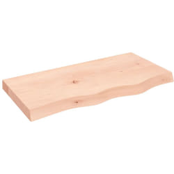 Ripiano a Parete, Mobile Moderno 80x40x6 cm Legno Massello Rovere Non Trattato Vidaxl 7210