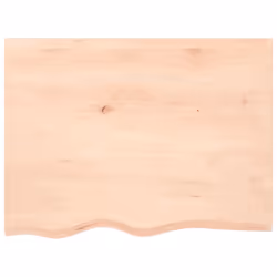 Ripiano a Parete 80x60x2 cm Legno Massello Rovere Non Trattatocod mxl 103653 - Vista aggiuntiva 3