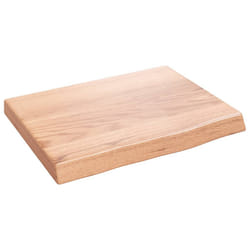 Ripiano Muro Marrone 40x30x(2-4) cm Massello Rovere Trattatocod mxl 127639