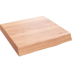 Mensole Da Parete, Ripiano Muro Marrone Chiaro 40x40x6 cm Massello Rovere Trattato Vidaxl