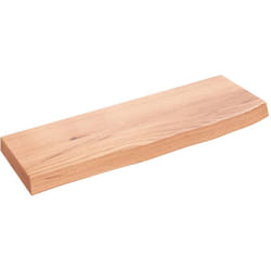 Mensole Da Parete, Ripiano Muro Marrone Chiaro 60x20x4 cm Massello Rovere Trattato Vidaxl