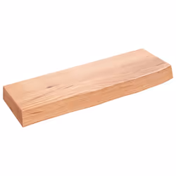 Ripiano Muro Marrone Chiaro 60x20x6 cm Massello Rovere Trattatocod mxl 107749 - Vista aggiuntiva 2