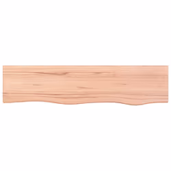 Ripiano Muro Marrone Chiaro 80x20x2 cm Massello Rovere Trattatocod mxl 128672 - Vista aggiuntiva 3