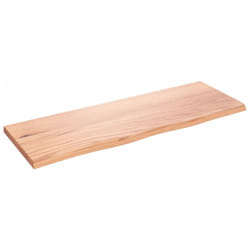 Mensole Da Parete, Ripiano Muro Marrone Chiaro 80x30x2 cm Massello Rovere Trattato Vidaxl