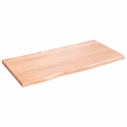 Ripiano Muro Marrone Chiaro 80x40x2 cm Massello Rovere Trattatocod mxl 127188 - Vista aggiuntiva 2