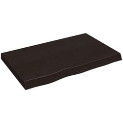 Mensole Da Parete, Ripiano Muro Grigio Scuro 80x50x6 cm Massello Rovere Trattato Vidaxl