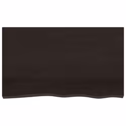 Ripiano Marrone Scuro 100x60x(2-6) cm Massello Rovere Trattatocod mxl 127025 - Vista aggiuntiva 3