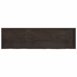 Ripiano Marrone Scuro 180x50x(2-6) cm Massello Rovere Trattatocod mxl 70395 - Vista aggiuntiva 3