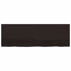 Ripiano Marrone Scuro 180x60x(2-4) cm Massello Rovere Trattatocod mxl 94381 - Vista aggiuntiva 2