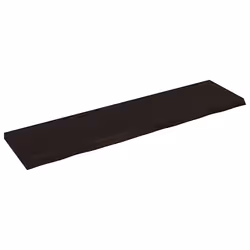 Ripiano Marrone Scuro 200x50x(2-6) cm Massello Rovere Trattatocod mxl 94426 - Vista aggiuntiva 2