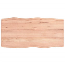 Piano Tavolo, Vassoi da tavola Rettangolare Marrone Chiaro 80x40x6 cm in Rovere Non Trattato Vidaxl