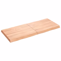 Piano Tavolo Marrone Chiaro 120x50x(2-6) cm Rovere Non Trattatocod mxl 71693 - Vista aggiuntiva 3