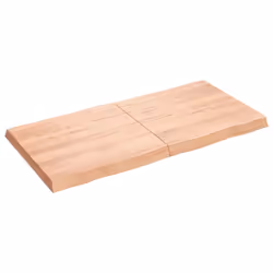 Piano Tavolo Marrone Chiaro 120x60x(2-6) cm Rovere Non Trattatocod mxl 119647 - Vista aggiuntiva 3