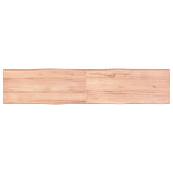 Piano Tavolo Marrone Chiaro 180x40x(2-6) cm Rovere Non Trattatocod mxl 126549