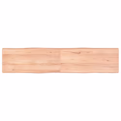 Piano Tavolo Marrone Chiaro 180x40x(2-6) cm Rovere Non Trattatocod mxl 126549 - Vista aggiuntiva 2