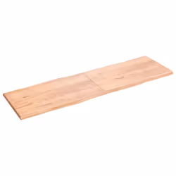 Piano Tavolo Marrone Chiaro 200x60x(2-4) cm Rovere Non Trattatocod mxl 78615 - Vista aggiuntiva 3