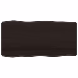 Piano Tavolo Marrone Scuro 100x50x(2-6)cm Rovere Non Trattatocod mxl 71701 - Vista aggiuntiva 2