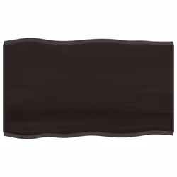 Piano Tavolo Marrone Scuro 100x60x(2-4)cm Rovere Non Trattatocod mxl 119645 - Vista aggiuntiva 2